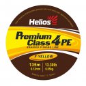 Шнур плетенный Helios PREMIUM CLASS 4 PE BRAID Fluorescent Yellow