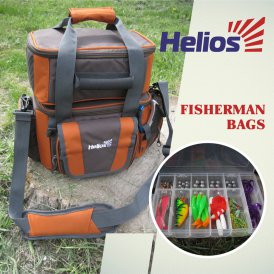 Fisherman bags with tackle boxes