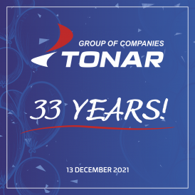 December 13, 2021 - TONAR celebrates its 33rd anniversary!